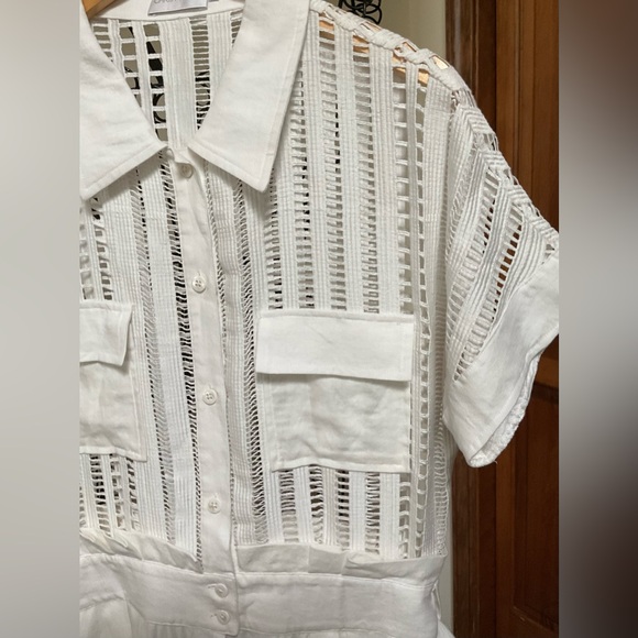 Christy Lynn Madeline play suit, Ivory, Large - Picture 14 of 15